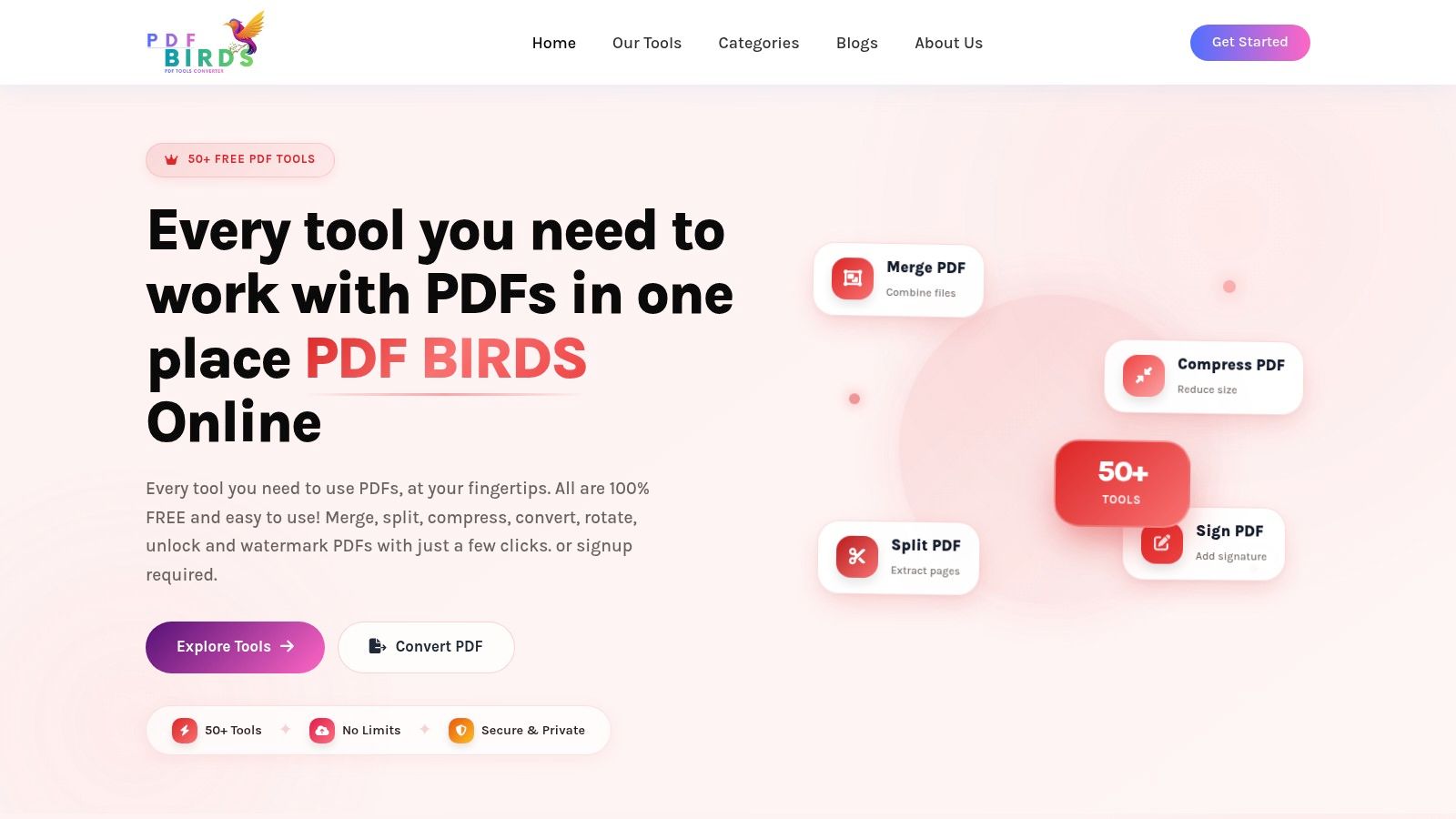Screenshot from https://pdfbirds.com