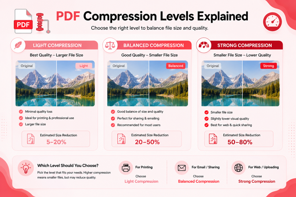 PDF Compression Levels Explained