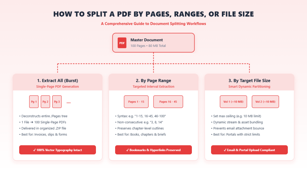 How to Split a PDF by Pages, Ranges, or File Size