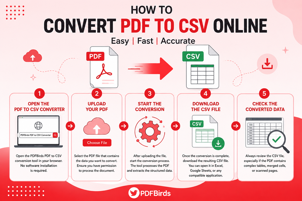 How to Convert PDF to CSV Online?
