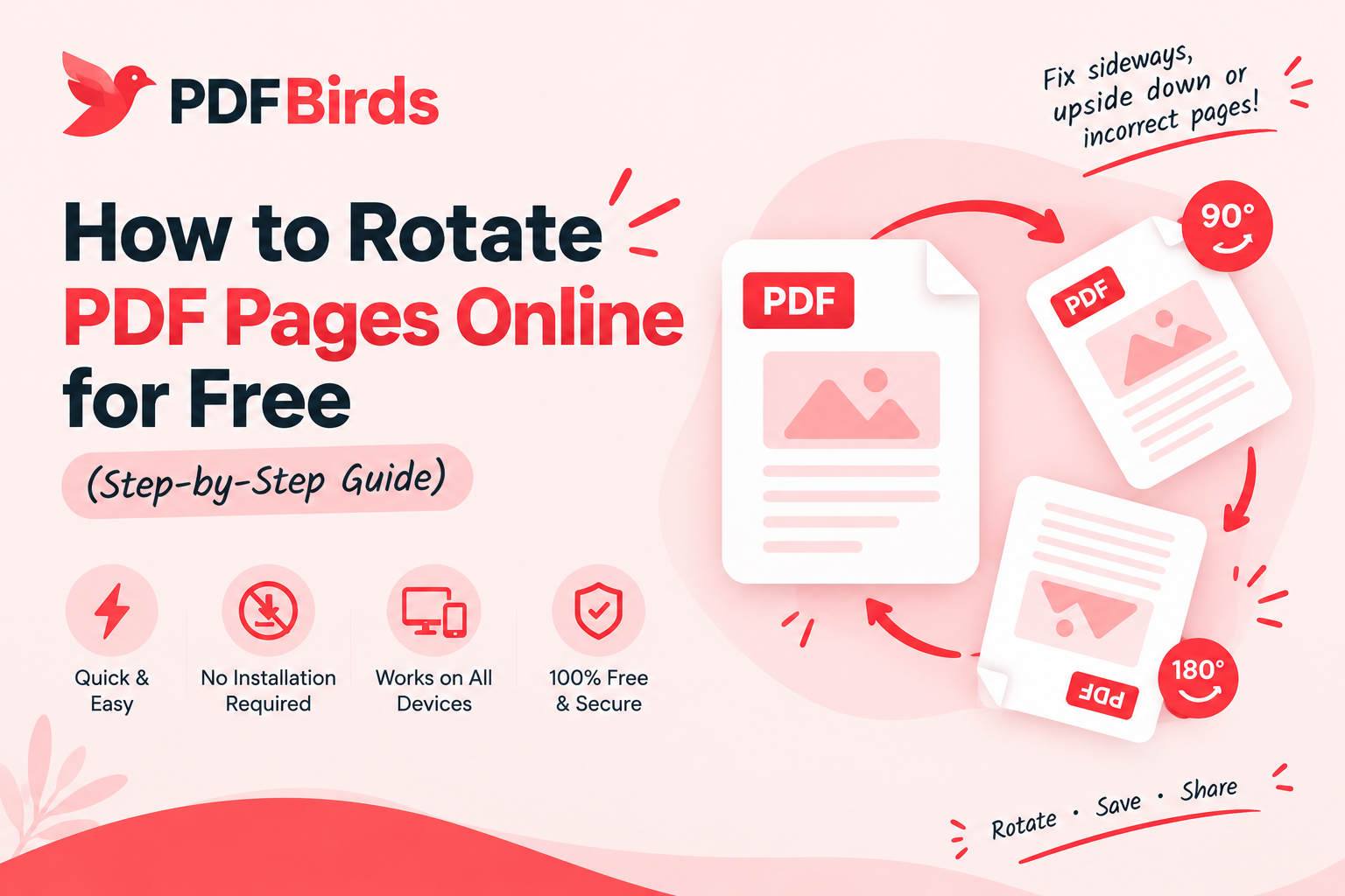 How to Rotate PDF Pages Online for Free (Step-by-Step Guide)